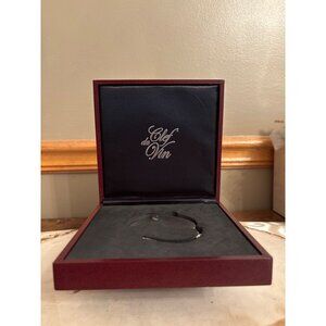 Peugeot Clef Du Vin Wine Aging Tool Silver Chain In Box